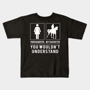 Saddle Up for Laughter! Riding Your Husband, My Husband - A Tee That's Equestrian Fun! Kids T-Shirt